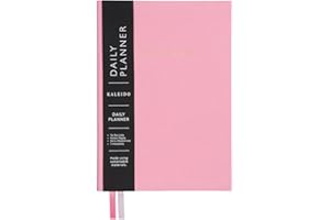 OHH DEER Undated Daily Planner Notebook | To Do Lists Hourly Schedule Note Pages | A5 | Pink