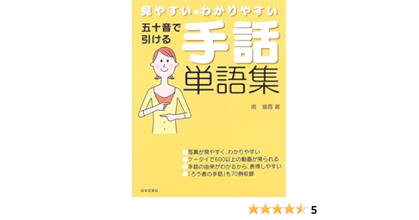 Amazon Fr 五十音で引ける手話単語集 見やすい わかりやすい Livres