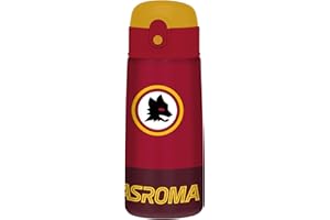 Seven AS Roma Borraccia Termica Calcio, Rosso, Mantenimento Temperatura fino a 24h, Borraccia Asilo, Scuola Elementare e Tempo Libero, Bambino