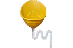 Urinal Urinalbassäng Pissoir väggurinal väggpissoir – enkel och vattenlös med 150 cm dräneringsrör för camping, trädgård, källare, byggplats, WC