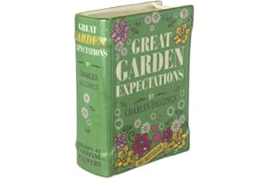 Heaven Sends Ceramic Book Vase – Great Garden Expectations – Decorative Green Book-Shaped Vase for Flowers & Home Décor – Unique Gift for Garden Lovers & Bookworms