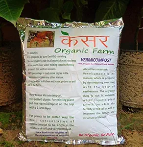 Kesar Organic Farm- Vermicompost 900gms, Treated with Trichoderma Viride(Biofungicide),