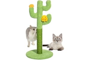 CICIXIXI Katze Kratzbaum Groß, Road Kaktus-Kratzstämme,Kratzpfosten für Katzen,Katzenkratzbaum Kaktus,Kratzstamm Sisal Kratzsäule Abnehmbar Spielzeug für Wohnungskatzen und Kätzchen