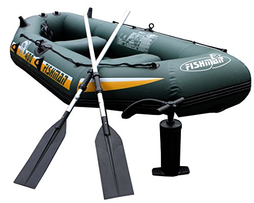 Fishman 400 II Boot Paddel Pumpe Schlauchboot Angelboot Ruderboot Wassersport