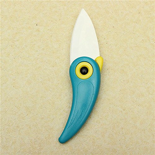 MMRM Mini Vogel-Art Folding Keramikmesser Gemüsefrucht-Schnipsel-Messer zufällige Farbe - 2