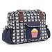 Pink Lining Yummy Mummy Cream Butterflies Changing Bags (Navy)