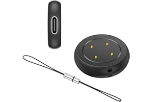 Ermorgen USB C Adaptor Compatible with Google Pixel Watch 3 Cable (41 mm, 45 mm) / Pixel 2 / Fitbit Versa 4/Versa 3/Sense2/Sense/Ace LTE Charging Cable, Wear-resistant Magnetic Charger - White