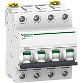 Schneider Electric A9F79440 Automatic Magnetothermal Switch iC60N, 4P, 40 A, C Curve, White