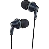 Panasonic RP-HJE125E-K Ergofit In Ear Wired Earphones with Powerful Sound, Comfortable Non-Slip Fit, Includes 3 Sized Ear Bud