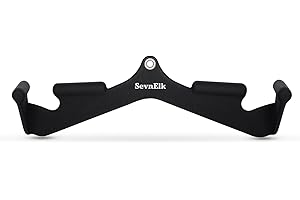 SEVNELK Mango de Fila para máquinas de Cable casa/Gimnasio, Combo tríceps Prensa hacia Abajo, Accesorios de Cable, Barra en T, Barra en V, bíceps, tríceps