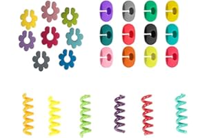 Loopunk marqueurs pour verres à vin colorés en silicone pour verres à vin - Pour fêtes, champagne, cocktails, marque-places, marque-verres, etc.