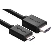 Ugreen Mini HDMI to HDMI 4K 60 Hz v1.4 Ses ve G&ouml;r&uuml;nt&uuml; Aktarım Kablosu 1.5 Metre