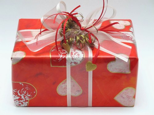 Susy Card 11273877 Geschenkpapier, 30 m, Motiv Flammende Herzen - 2