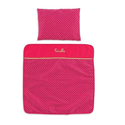 Corolle - CMW95 - Set Couverture Et Oreiller Cerise pour poupons 36/42 cm
