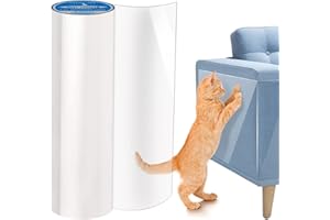 Petslucent Protezione Graffi Gatto (40cm x 500cm),Nastro per Addestramento Anti-Graffio per Gatti, Protezione per Mobili e Gatti, Protezione Anti-Graffio, Protezione per Tappeto, Divano, Porta