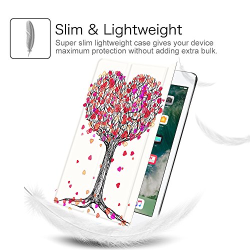 Fintie iPad 9.7 Zoll 2017 Hülle – Ultra Schlank Superleicht Ständer Smart Shell Case Cover Schutzhülle Tasche mit Auto Schlaf / Wach Funktion für Apple iPad 2017 Neue Modell, Herbst Liebe - 2