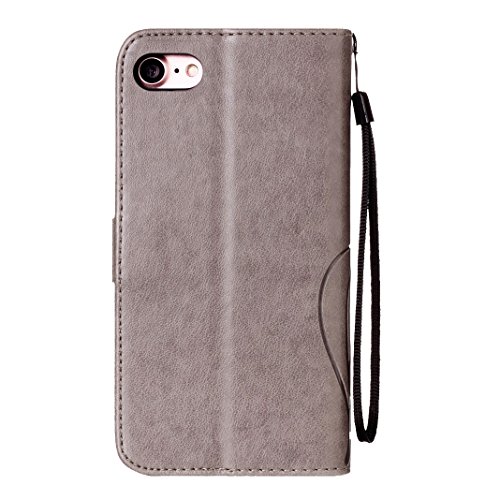 iPhone 7 H  lle Leder Brieftasche Handyh  lle Bumper Schutzh  lle Schale Sto  stange HuaForCity   iPhone 7 Schmetterling Blumen Schutz Fall Case Shell