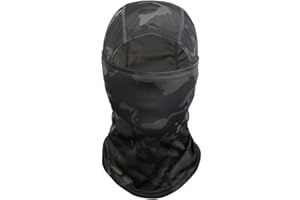 SHSHbuy Cagoule Balaclava,Polyvalent Respirant Masque Complet Coupe-Vent Balaclavas Cagoule Masque de Ski,Protection UV pour la Course à Pied en Plein air Moto Cyclisme Sports