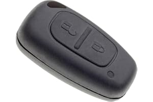 JONGO - Guscio Chiave senza Lama Compatibile con Nissan Interstar, Primastar, Opel Movano, Vivaro, Renault Kangoo, Master e Trafic | Custodia Chiave Plip Macchina Furgone Telecomando 2 Pulsanti