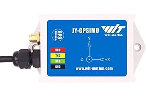 WitMotion WTGAHRS1 Inclinómetro IMU AHRS de 10 ejes de alta estabilidad, aceleración+giro+ángulo+imán+presión de aire+GPS,nivel TTL, rastreador de posición de navegación de bajo consumo con antena GPS