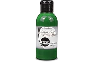 Senjo Color Body Painting Peinture 75ml | Liquide Peinture du Corps | Pour pinceaux et aérographe | Fabriqué en Allemagne (Vert moyen)