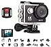 Produktbild 4K Ultra HD 4096p Action Cam WiFi digital Kamera Sport DV Camcorder Wasserdicht WiFi Full HD DV Auto HDMI Wasserdicht Fernbedienung 170° Weitwinkellinse Full 1080P WiFi HDMI camcorder für Helm, Tauchen, Radfahren und Extremsport