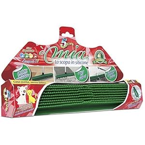 SUPERFIVE Scopa Mia in Silicone,  6.5 x 34 x 19.4 cm, Colori Assortiti