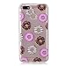 Produktbild HopMore Huawei Y6 Pro 2017 / Huawei P9 lite mini Hülle Silikon Transparent Motiv Muster Kreativ Lustig Schutzhülle Durchsichtig Handyhülle Ultra Dünn Stoßfest Gummi Case Cover Slim Bumper für Huawei Y6 Pro 2017 / Huawei P9 lite mini - Krapfen