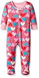 Hatley Baby Girls 0-24m Infant Footed Coverall Crazy Hearts Footies