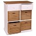 Produktbild Mendler Kommode HWC-B96, Regal Schubladenschrank mit Körbe und Schubladen, Landhaus 88x74x40cm