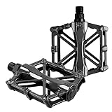 Pedali per Bici MTB - ODLR Montagna Pedale Bicicletta da Corsa CNC in lega di alluminio Cuscinetto Asse Anti-slittamento Pedali per Bici da Strada Ciclismo Biciclette