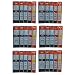 Produktbild 3color 30x Druckerpatronen für Canon PIXMA IP4200 IP4300 IP4500 IP5200 IP5300 MP500 MP510 MP520 MP530 MP600 MP610 MP800 MP810 MP830 MP950 MP960 MP970 MX700 MX850 IX4000 IX5000 mit CHIP 30x Patronen 6xSchwarz 6xklein Schwarz 6xcyan 6xMageta 6xGelb