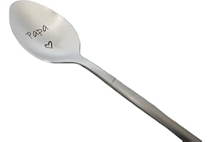 ZINELLO DESIGN - Cuillère avec Message d’Amour, Idee Cadeau Original et Personnalisé pour une Fête, Noël ou un Anniversaire, Cuillère à Café/Dessert avec son Coffret pour Offrir (Papa)