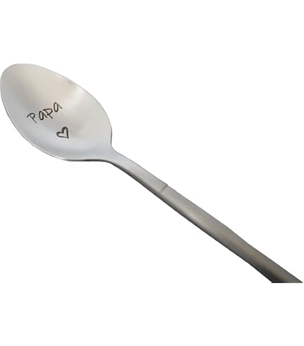 Cadeau Papa Anniversaire Idee Cadeau pour Jeune Papa Cadeaux Père Personnalisé Fete des Peres Cadeaux Fête des Peres Original Noel Noël Saint Valentin Cuillère à Café