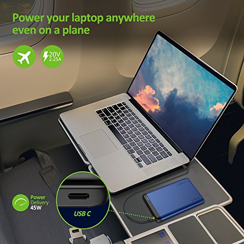 OMARS Batterie Externe Charge Rapide 20000mAh - USB C 45W PD 2 0 Entr  e   Sortie - USB A Charge Rapide QC3 0 - Chargeur Portable Batterie de Secours 