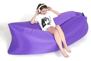 LUPATDY Aufblasbares Sofa, Ragbares Luft Sofa, 190x70cm Aufblassofa Air Lounger Camping Zubehör Für Camping, Urlaub, Wandern, Schwimmbad und Strandparties