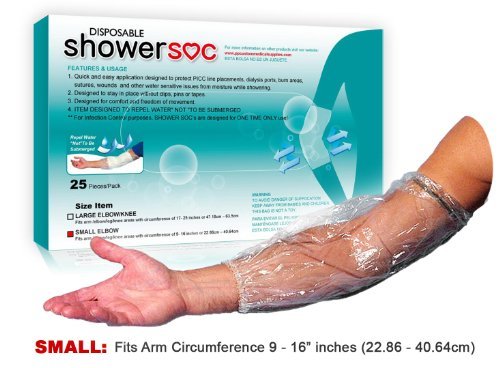 SMALL- ELBOW/KNEE- 25 Value Pack, PICC Line Protector, Cover, Guard, DISPOSABLE!!!