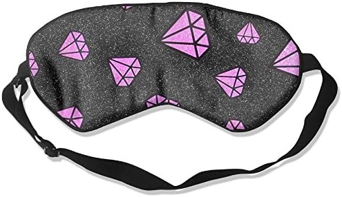 Sleep Eyes Masks Pink Diamonds Pattern Sleeping Mask For Travelling, Night Noon Nap, Mediation Or Yoga