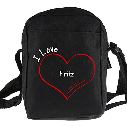 Preisvergleich Produktbild Umhängetasche Modern I Love Fritz schwarz