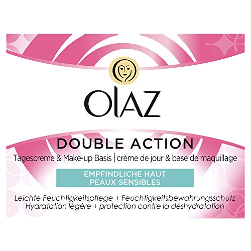 Olaz Double Action Tagescreme & Make-up Basis Feuchtigkeitspflege für empfindliche Haut, 50 ml - 3