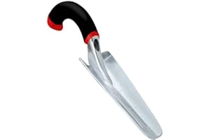 Radius Garden 10111 Ergonomic Aluminum Hand Transplanter, Red