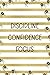Produktbild Discipline Confidence Focus: Archery Notebook Journal Composition Blank Lined Diary Notepad 120 Pages Paperback Gold Stipes
