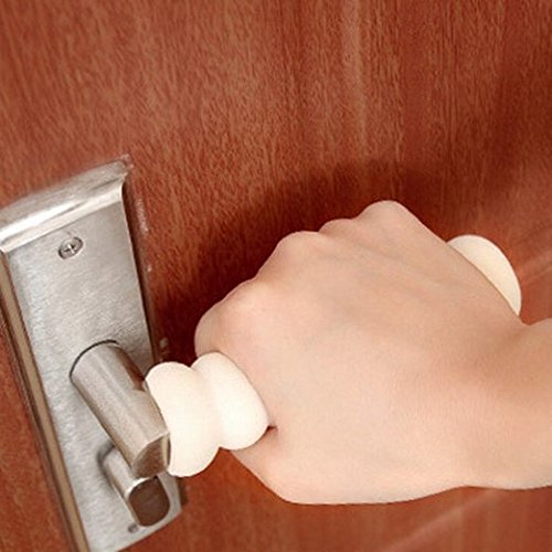 ZJchao Türgriff Stopper Schutz Puffer Schaumstoff 5 Stücke (Weiß) - 5