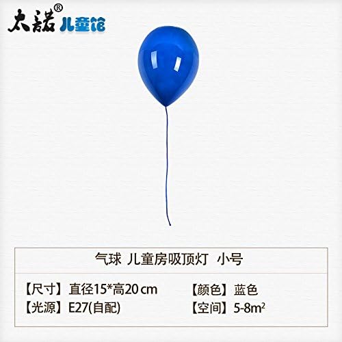 WAWZW LED Ceiling Lamp Flush Mount Ceiling Lights Modern for Living Room Bathroom Bedroom Dining Room Children Balloons Blue 15*20 cm