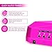 MatrixSight 36W UV Nail Dryer Manicure Machine Diamond Shaped CCFL & LED UV Nail Art Lamp Dryer Gel Polish Nail Art Curing Nails With Timer Both for Home Use and Professional Beauty Nail Salon (Rose)