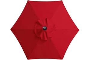 MENAYODA Funda de repuesto para sombrilla, 3 m, resistente al agua, duradera, para patio o jardín