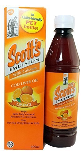 Scott's Emulsion Orange Flavor- 400ml by Glaxo Smith Klein