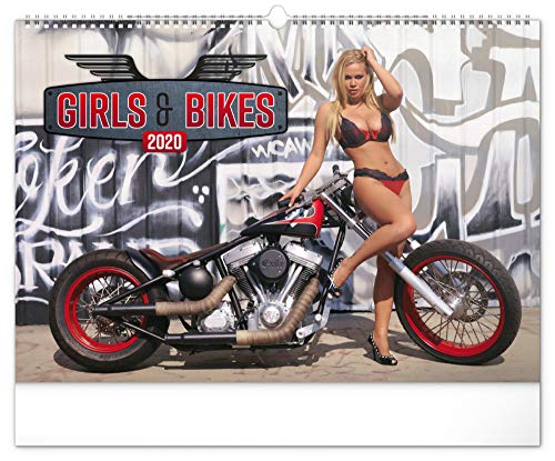 Girls & Bikes Erotik Kalender 2020 Nackte Frauen Wandkalender für Männer 2020 von Presco Group