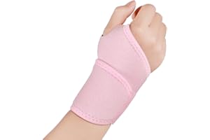 YELOUMISS Tutore Polso Regolabile Polso Fascia Elastica Supporto Polso Tutore Tunnel Carpale Per Artrite, Tendinite, Fitness, Badminton, Tennis per Mano Destra e Sinistra Polsiere Sportive 1 Pezzo (rosa)