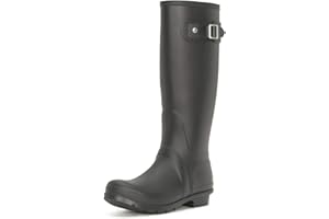 POLAR BOOT Polar Women’s Waterproof Wellington Boots - Tall Rubber Rain Wellies with Slip-Resistant Sole - Durable Outdoor Festival & Garden Footwear